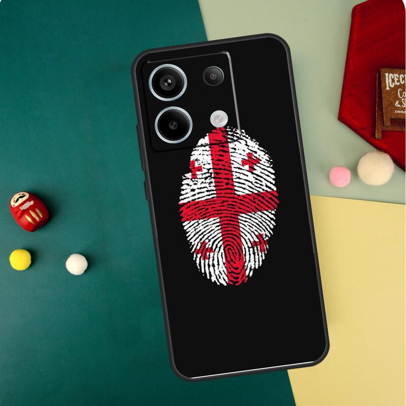 Georgien Fahne Hülle Für Xiaomi Redmi Note 14 13 12 11 15 Pro Plus Redmi 15 13 10 10C 12C 13C 14C 15C Funda