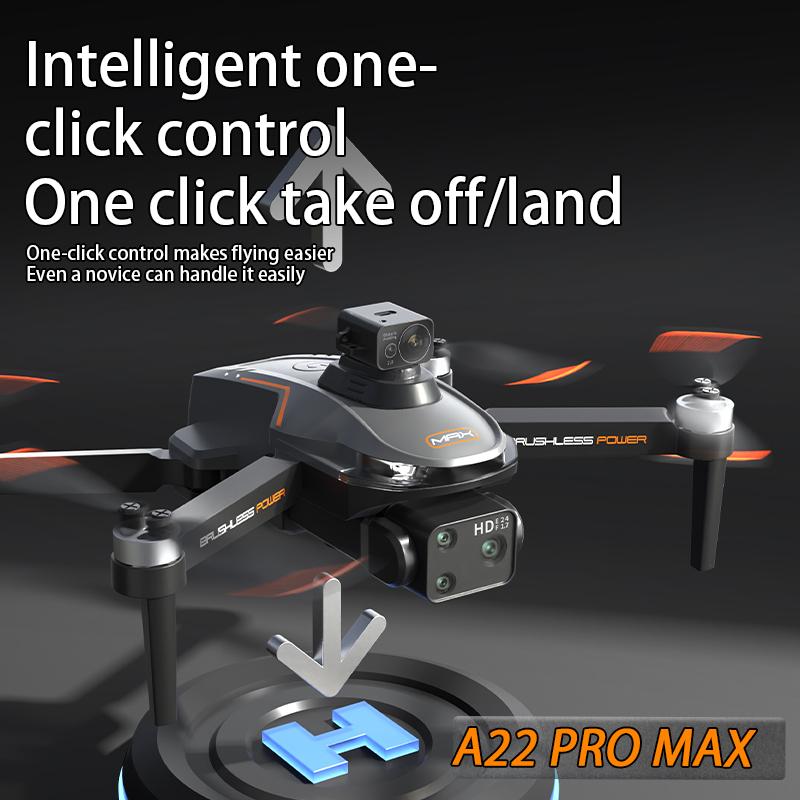 NEW A22 Pro MAX Drone Laser Obstacle Avoidance Aerial Photography 4K Professional HD Camera Brushless FPV RC Folding Quadcopter
