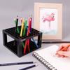 Colored Pen Gallery Pigment Pen Pencils Holder Art Brushes Organizer Paint Brushes Storage Rack
