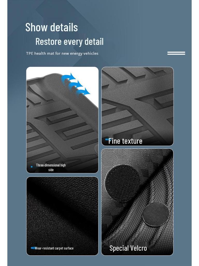 Eco-Friendly TPE Floor & Trunk Mats for 24-25 Cadillac CT5