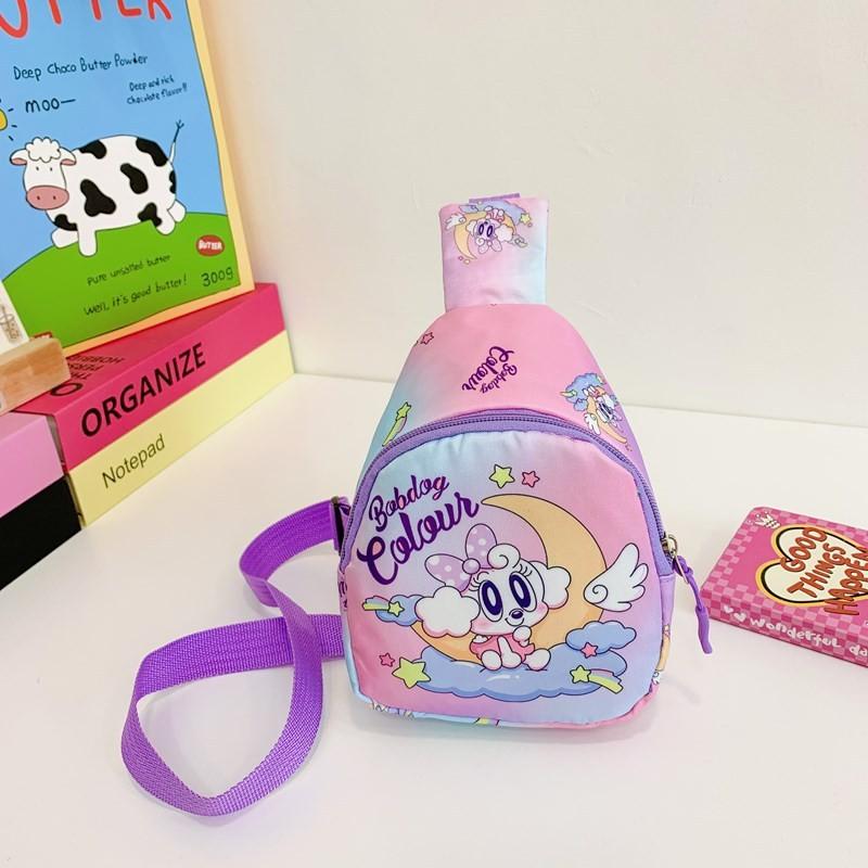 Print Delightful Anime Chest Bag For Children In Lovely Colors Perfect For Use Kindergarten