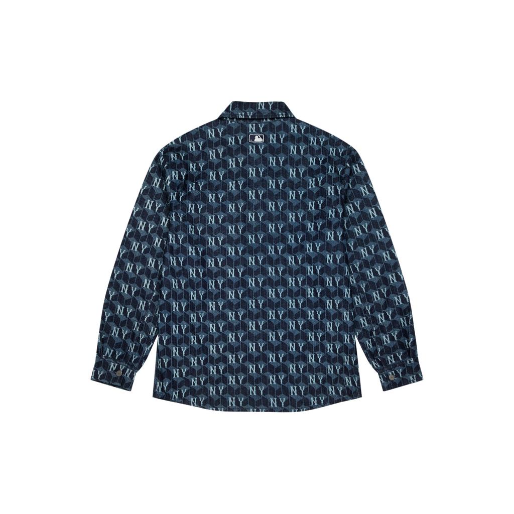 New MLB New York Yankees Denim Jacket Unisex Dark Marine Blue 3ADRM0734-50NYD