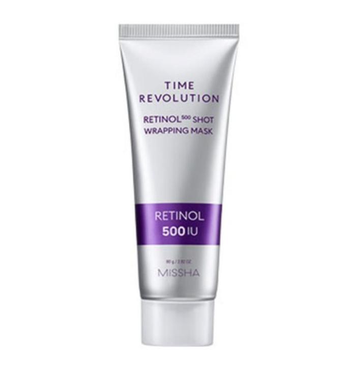 MISSHA Time Revolution Retinol 500 Shot Wrapping Mask 80g – Anti-Aging & Revitalizing Care