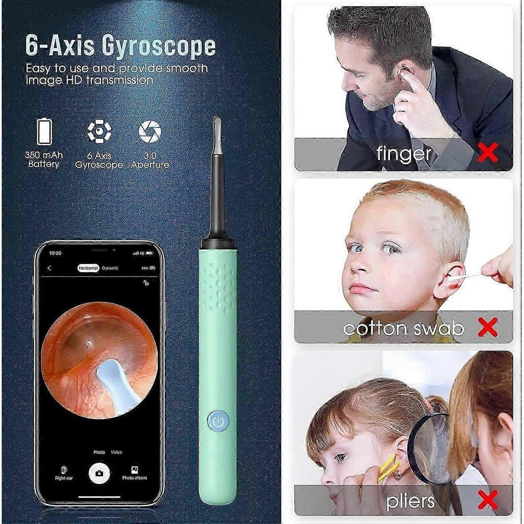 2025 Latest Model Ear Wax Removal Tool with Camera and Light, Ear Cleaner with 1080P HD Endoscope, Safe & Gentle Earwax Remover for Adults and Kids