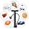 Manual Bicycle Tire Air Pump Bicycle Pump Suitable For Road And Mountain Bikes Portable Ground Pump Presta Valve Adapter