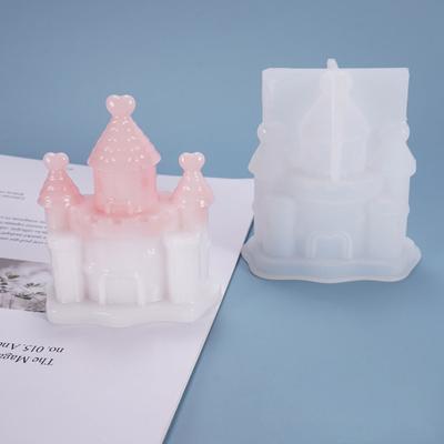 Stampo in Silicone per Gesso Aromatico Artigianato Sapone Candela Resina Colata Stampo Fai da Te Fatto a Mano Castello Casa Fantasia Decorazione Stampo