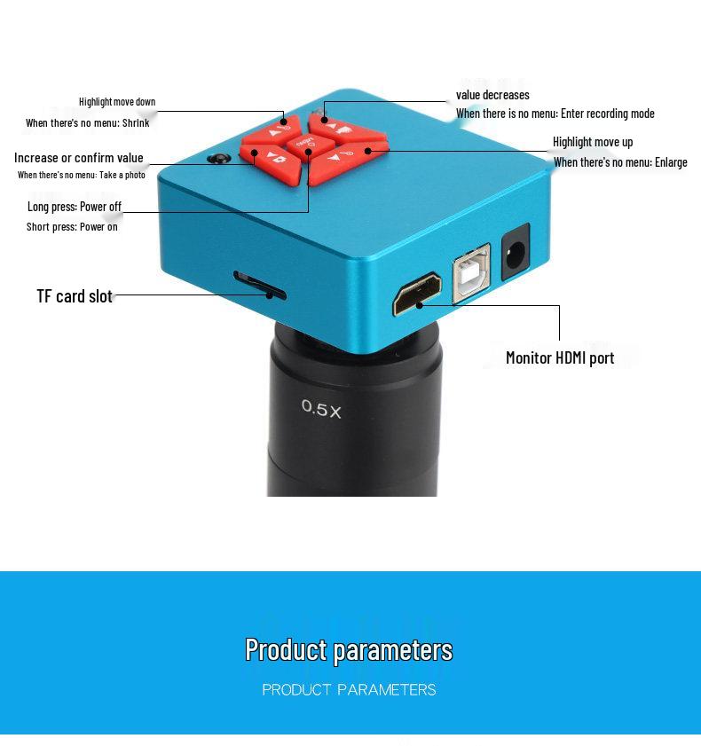 HD Folding Lifting Stand Electronic Microscope - High Magnification and Resolution for Mobile Phone Repair