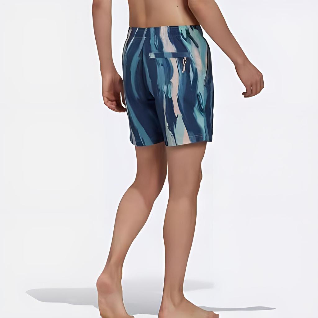 Adidas Originals Striped Loose Fit Elastic Waist Sports Shorts Men Shorts Pink GN3316