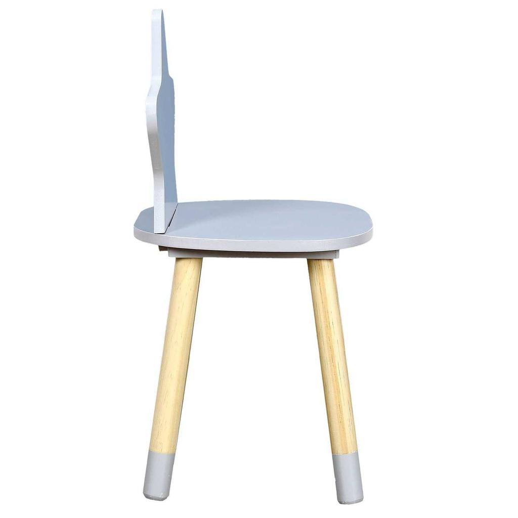 Puppe WOODEN CHAIR FOR CHILDREN GREY STAR