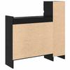 Shoe Cabinet with Shelf Black Oak Effect 100.5 x 28 x 100 cm