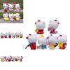 6pcs Hello Kitty Angel Bow Series Mini Model Ornament Set For Desk Decor And Gift Souvenirs