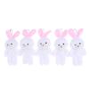 5/10Pcs Bag Pendant Easter Party Rabbit Bunny Plush Dolls Keychain Kids Birthday Party Favors Gift For Guests Basket Fillers