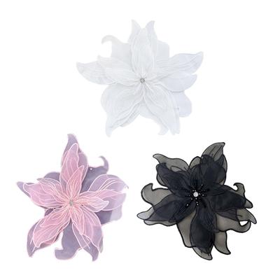 Eye-Catching Oversized Flower Applique for Clothes Hat Sewing Patches DIY Scarf Wedding Dress Decors Accessories