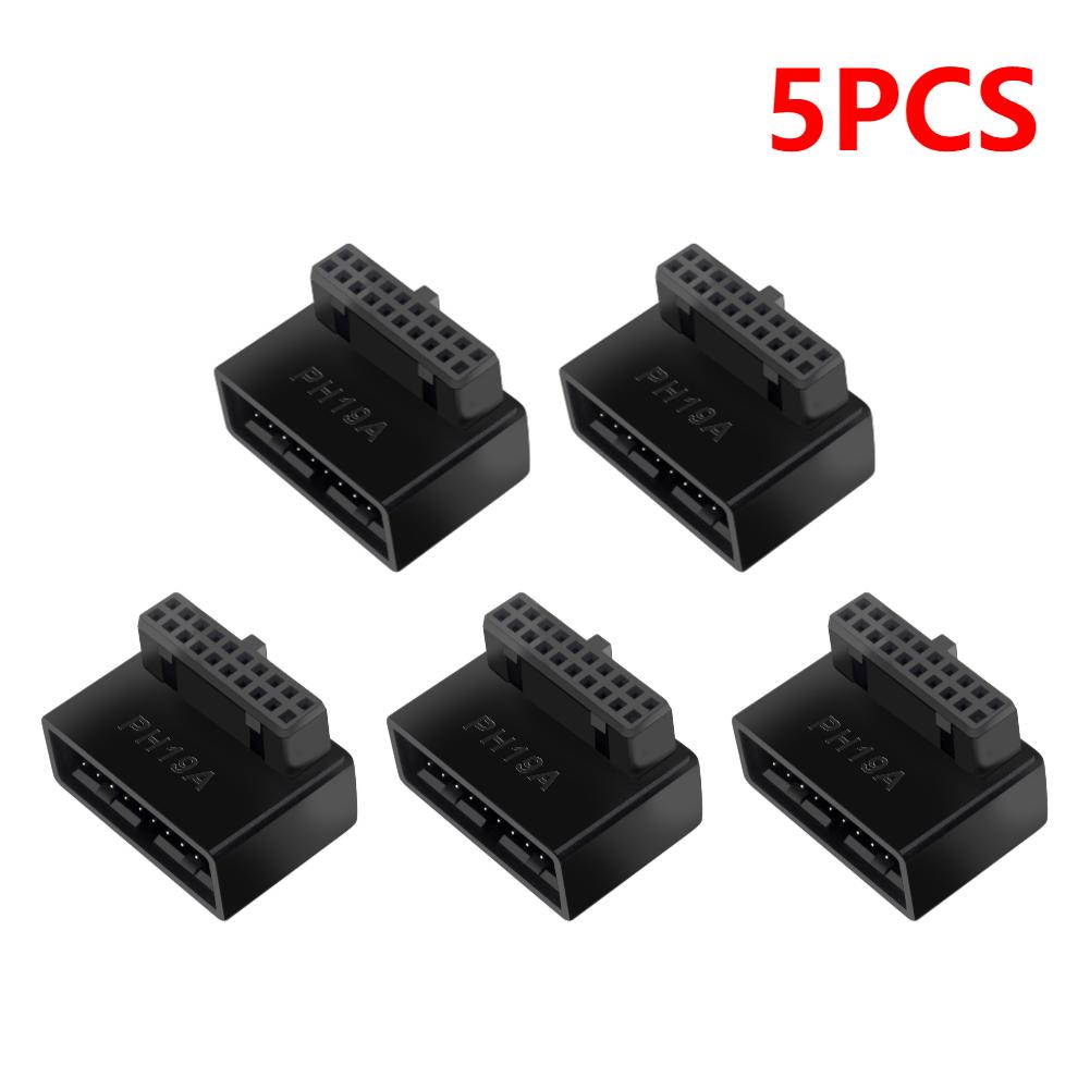 10PCS/5PCS USB Header Adapter USB 3.0 19P/20P 90 Degree Adapter PC Mainboard Connector Desktop Computer Accessories