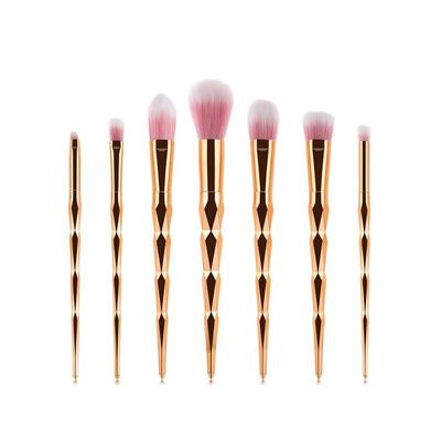 7 Roségoldenes Make-up-Pinsel-Set, Beauty-Tools, Make-up-Tools, Rouge, Lidschatten, Textmarker