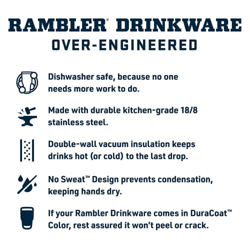 YETI Rambler 18oz Vacuum Insulated Stainless Steel Bottle with Chug Cap (Orange)