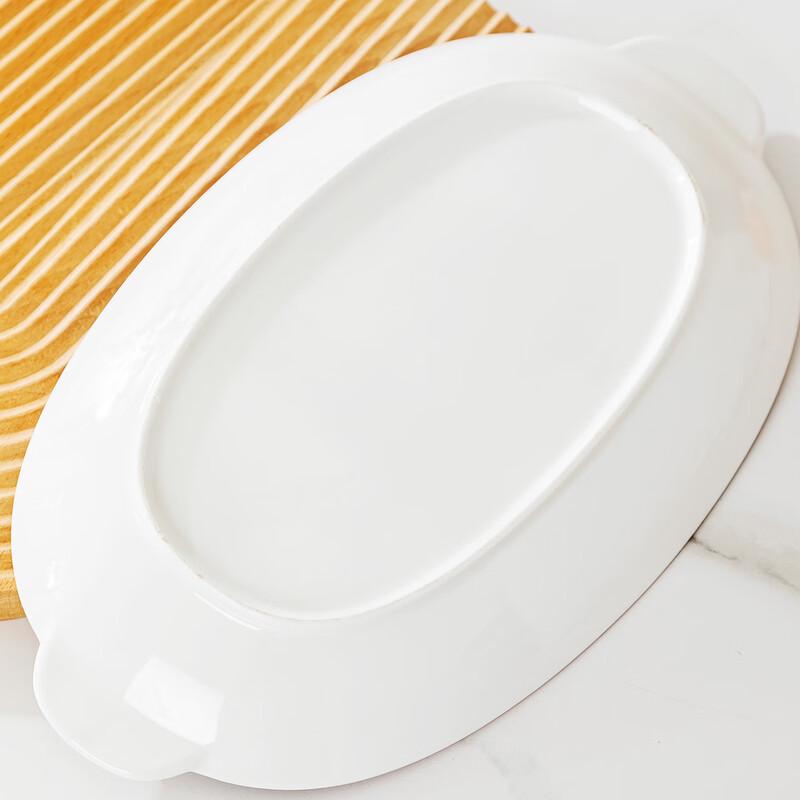 Haoya Jingdezhen Underglaze Ceramic 12-inch Fish Plate