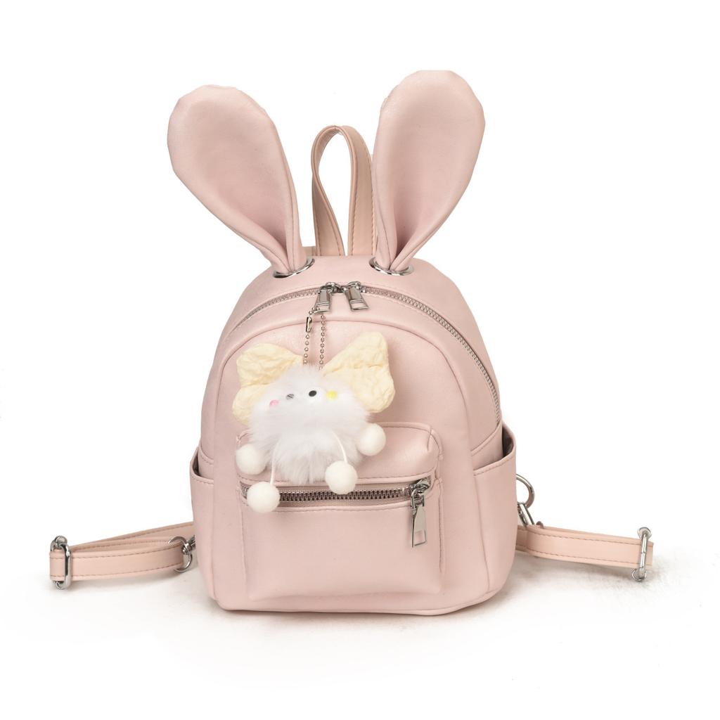 Schoolbag fashionable cute mini backpack bag women's 1011 new Korean version of foreign style versatile leisure travel ears small backpack