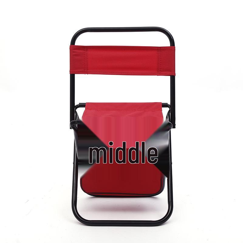 Portable Folding Outdoor Stool with Storage Bag - Oxford Cloth Camping Chair