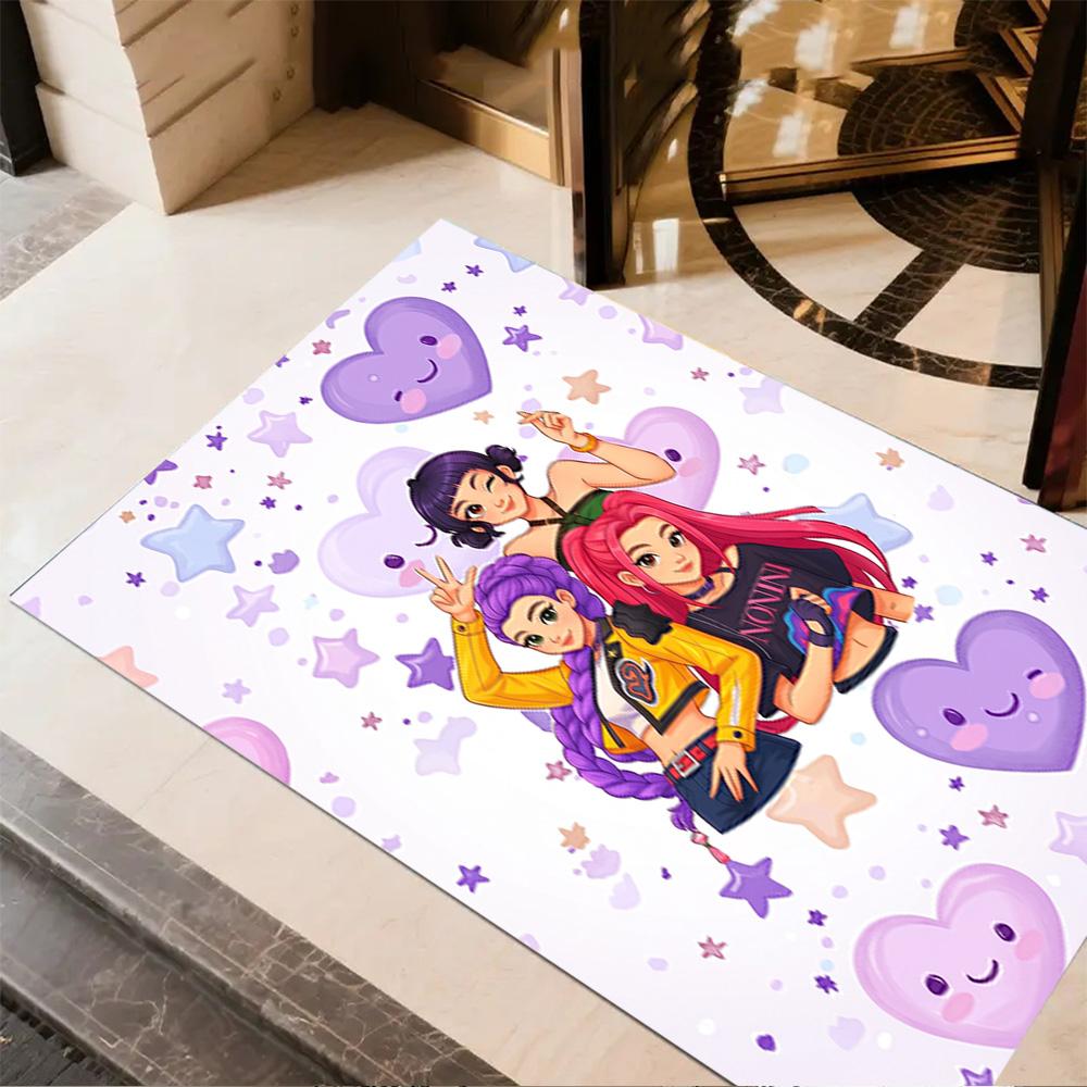 Nighttime Snack Adventure Carpet Design for Playrooms Decorate Room Bedrooms Hallway Anti-slip Rug Decorate Offices