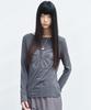 Nigaennikol Pixel Butterfly Graphic Top_Charcoal
