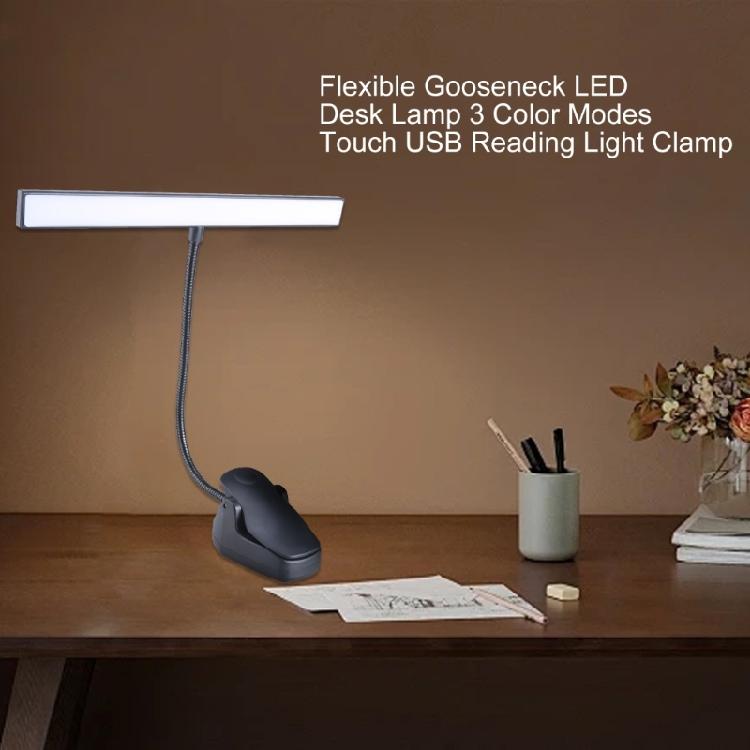 Flexible LED-Klemme mit Touch-Bedienung und 3 Lichtfarben für Homeoffice oder den Außenbereich