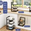 Pot Height Frying Pan Steel Storage Stainless Under Kitchen Pot Storage Pot Home Cabinet Restaurant Kitchen Supplies Pot and Frying Pan Organizer Rack