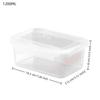 Portable Food Storage Box With Single Snap-On Cover Compartments For Sub-Packed Meat Onion Ginger Refrigerator Freezer Organizer