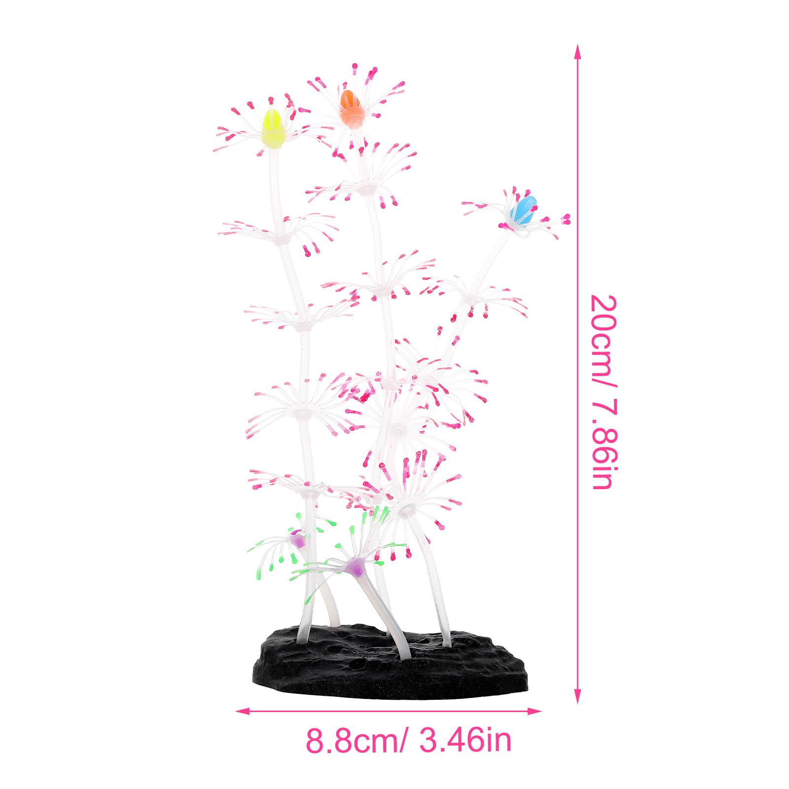 Имитация украшения Декорации для аквариума Светящийся искусственный аквариумный коралл Пейзаж Искусственная коралловая скульптура Аквариум