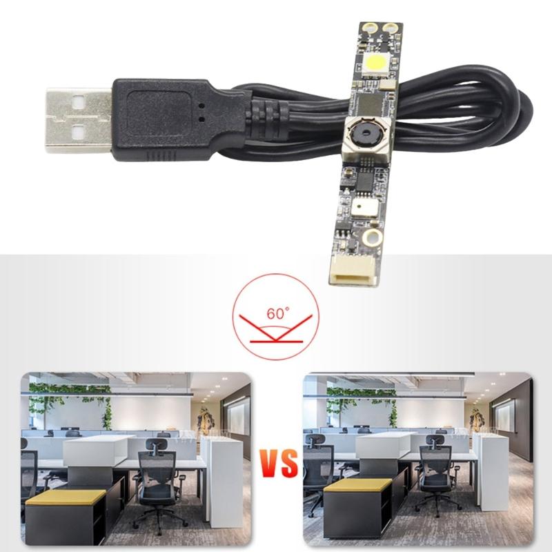 5MP USB Camera OV5640 Sensoring Support 2592x1944 for RPi Small Size with Microphone Easy Installation