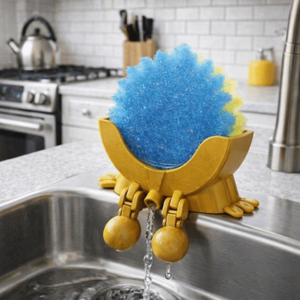 Funny Soap Draining Rack Space Saving Sponge Rack Scrub Cloth Drain Holder Bathroom Surface