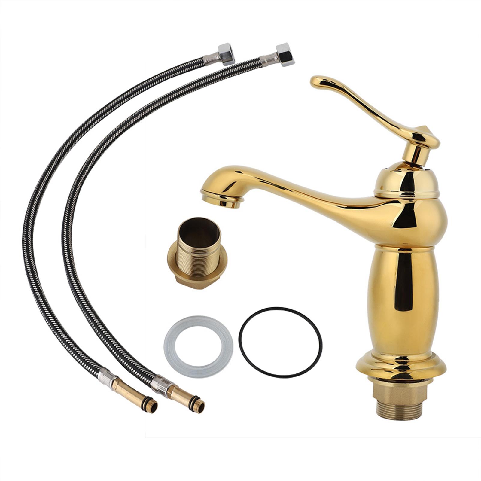 Konnwei Gold Hot And Cold European Faucet Antique Bathroom Faucet G1 2 ( Gourd)