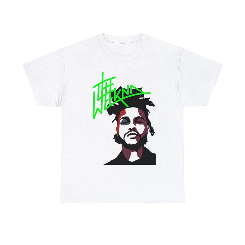 The Weeknd neon green Short Sleeve Tee