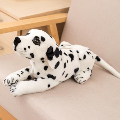 46cm Simulation Dog Plush Toy Tissue Bag Stuffed Paper Box Real-life Dog Puppy Tissue Storage Bag Creative Gift Home Decoration