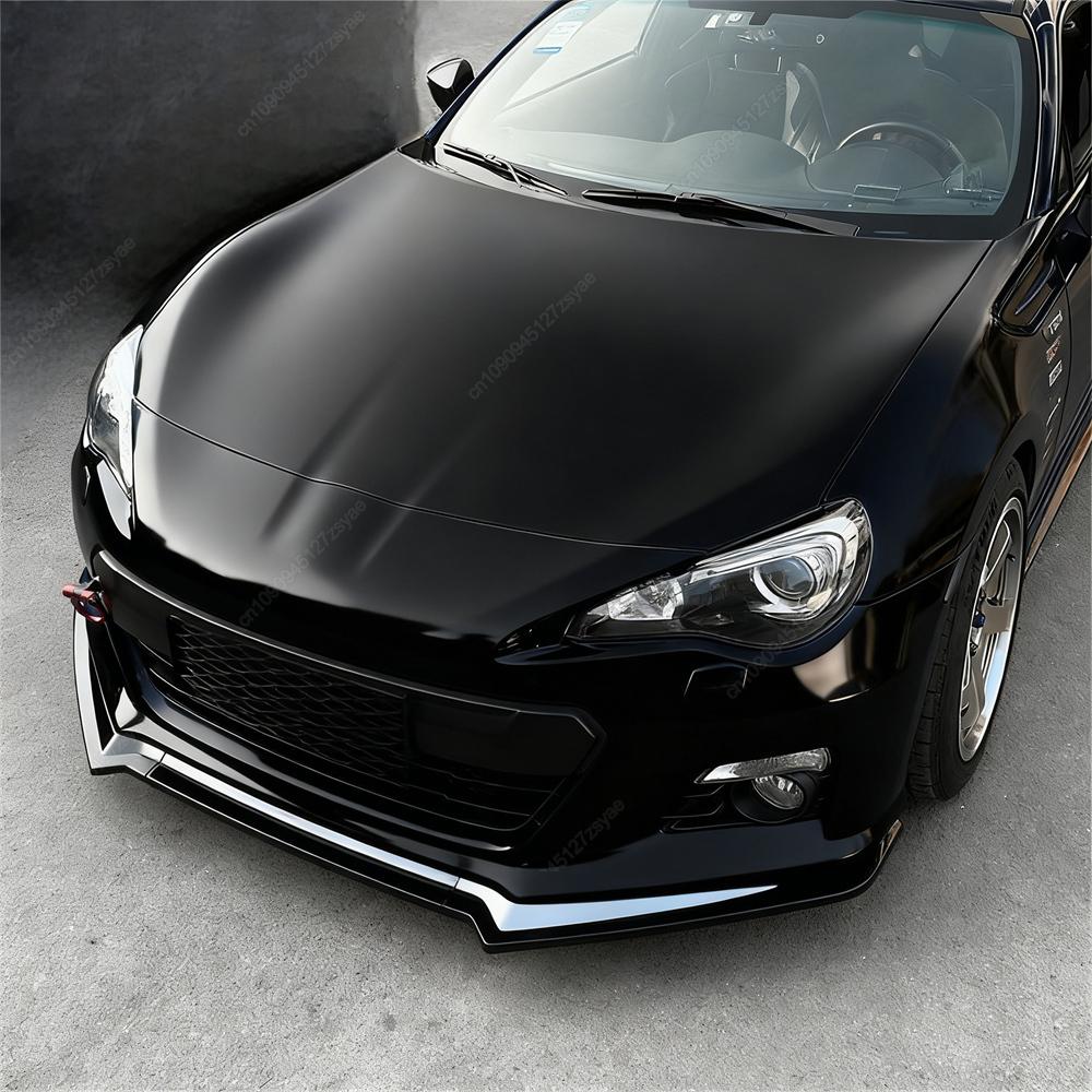 3Pcs Car Front Bumper Lip Spoiler Splitter Diffuser For Subaru BRZ 2013 2014 2015 2016 ABS Gloss Black Bodykits Tuning
