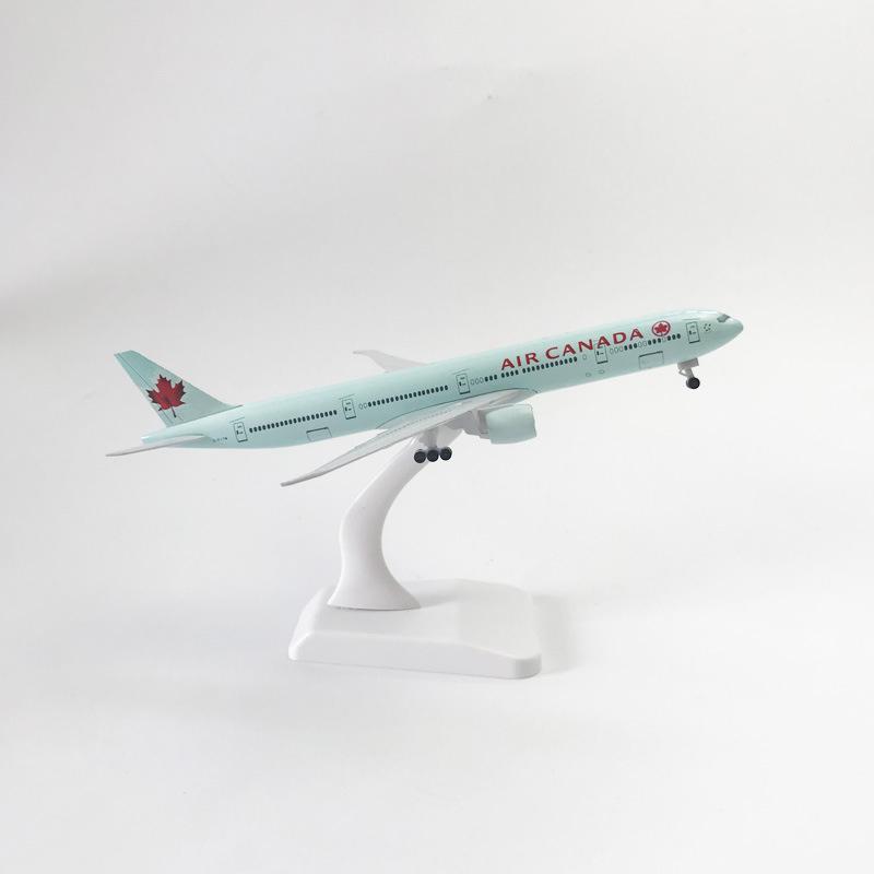 1/400 Model Planes Canada 777 B777 Metal Aircraft Model Plane Toy Replica with Landing Gear Aviation Simulation Collected Gift