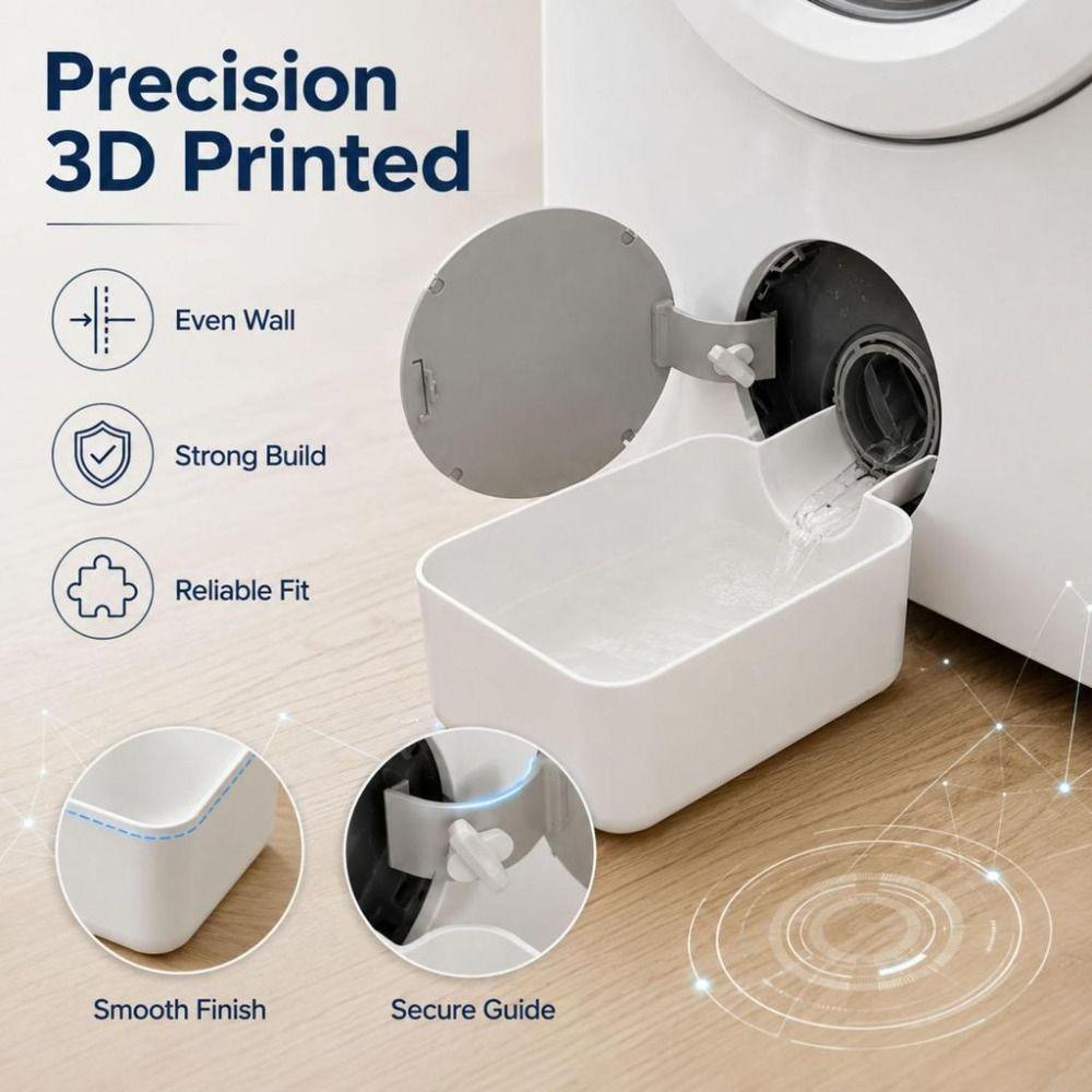 Waterproof Washing Machine Drain Tray Plastic Drain Water Collection Tray Laundry Room Use