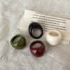 Candy Color Transparent Resin Ring Multicolour Irregular Ring Acrylic Geometric Ring  Jewelry