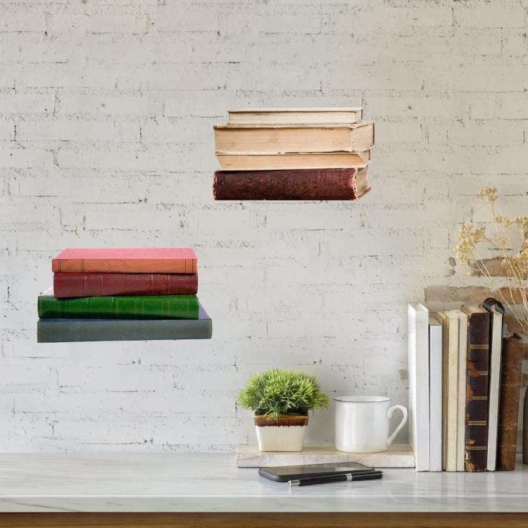3xMetal Shelves Holder Wall Mounted Book Holder Multifunctional Kitchen Storage