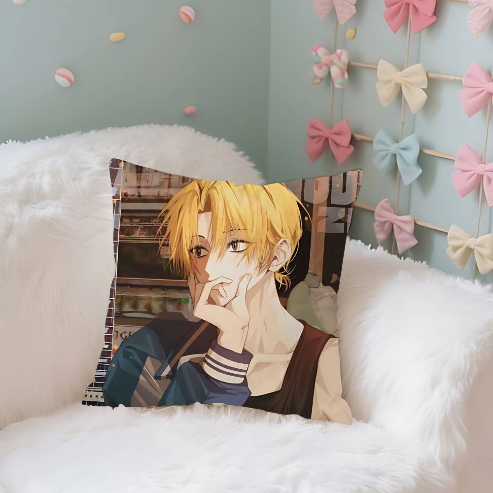 Shin Asakura Case Plush Fabric Soft Pillowcase Double Sided Print Cushion Cover Household Gifts