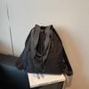 Casual lightweight drawstring multi-purpose backpack new large-capacity sports shoulder slack bucket bag