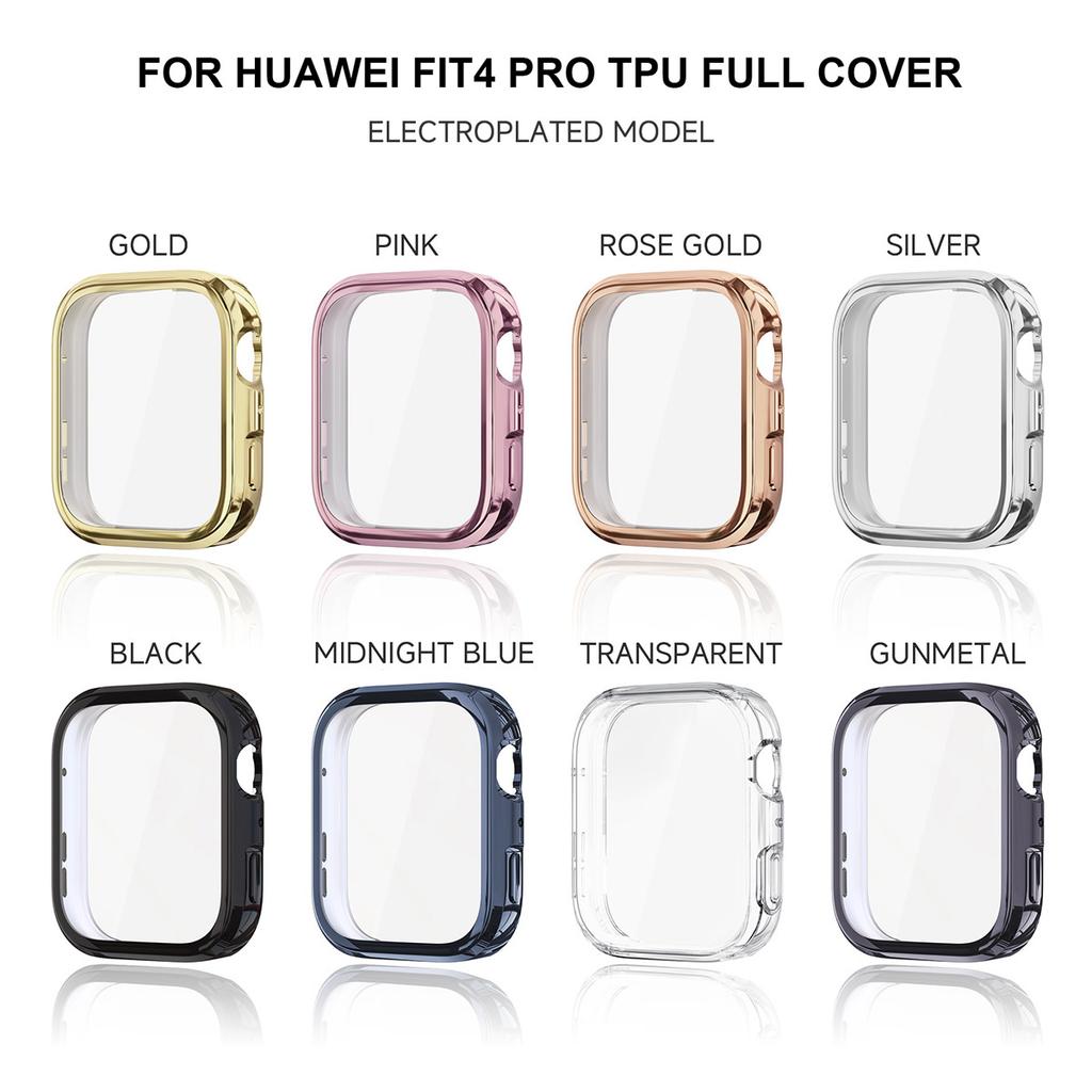 2025 Nytt Mjukt TPU-skal för Huawei Watch Fit 4 4Pro Smartklocka Armband Skyddande Stötfångare för Huawei Fit4 / 4Pro Tillbehör