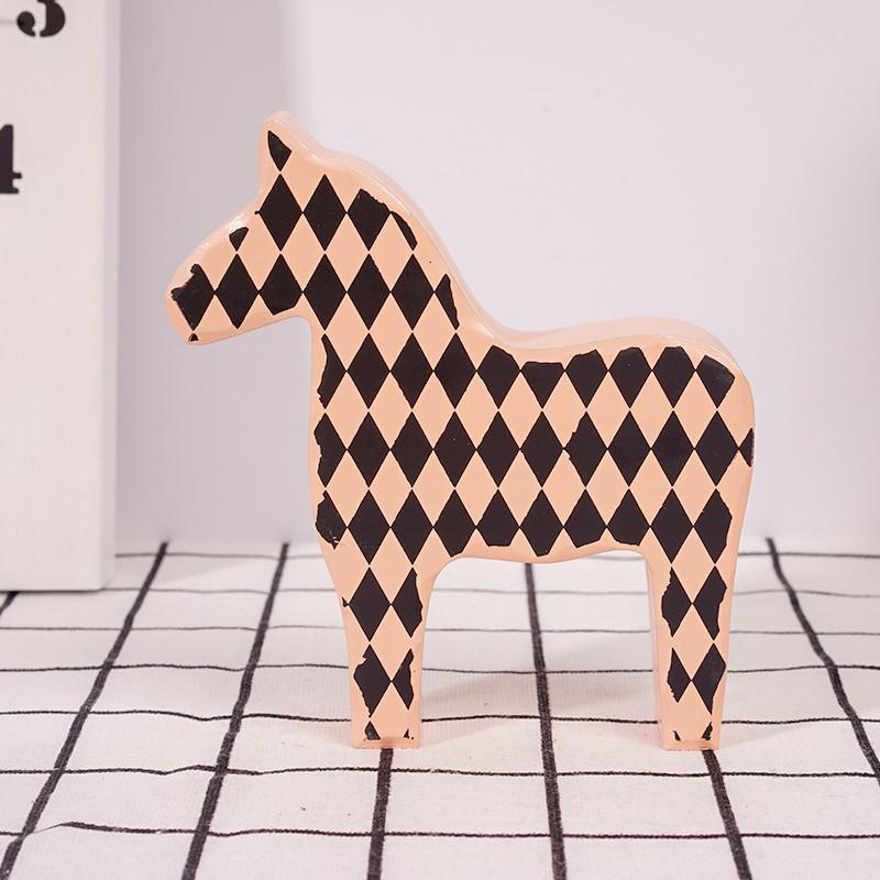 

Xianci Saint Fero Scandinavian Minimalist Rocking Horse Wooden Ornament