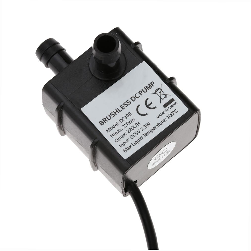 Decdeal Ultratyst Mini USB DC5V 2,3W Mikro Borstlös Vattenoljepump Vattentät Dränkbar Fontän Akvarium