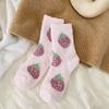 Thickened Coral Fleece Socks Winter Warm Socks Women Sweet Floor Plush Socks  Autumn