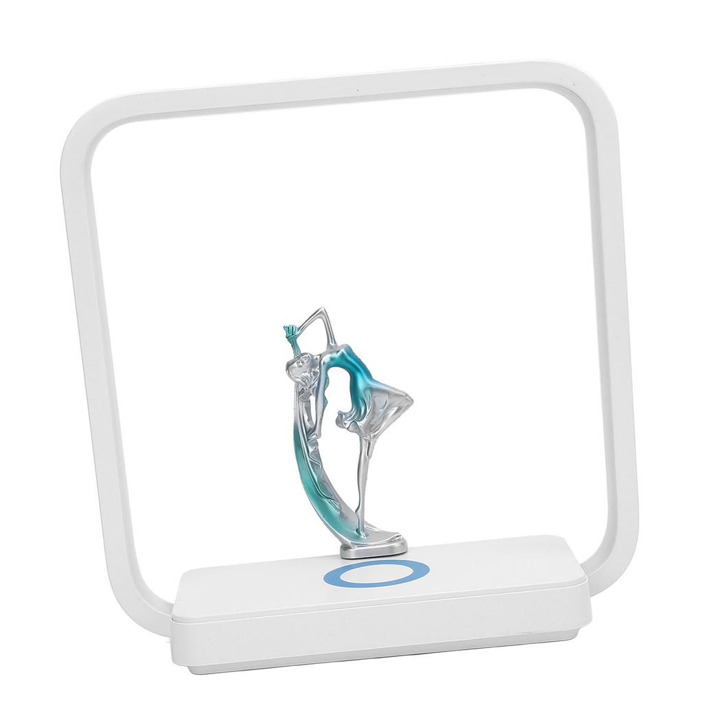 LED-Schreibtischlampe mit kabelloser Ladefunktion Tanzendes Mädchen Berührungsempfindlich Dimmbar 3 Farben Nachttischlampe für