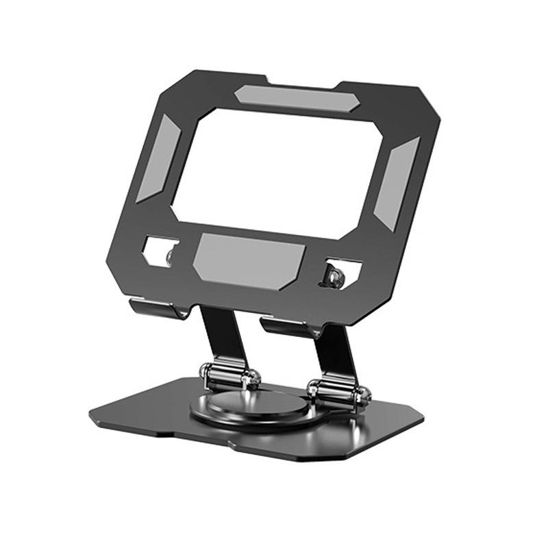 Soporte Metálico Giratorio 360° para Tablet y Teléfono, Soporte Telescópico Plegable