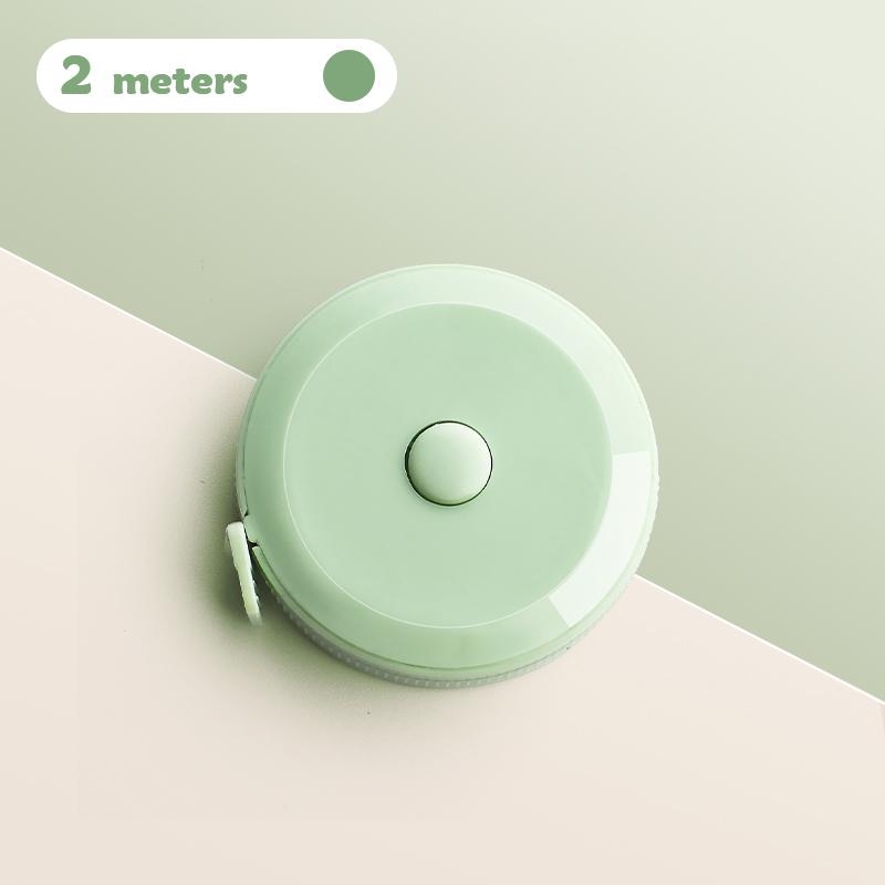 2 Meter Soft Tape Measure Scale Body Sewing Flexible Tailor Ruler Centimeter Inch Portable Retractable Self-Lock Measuring Tape