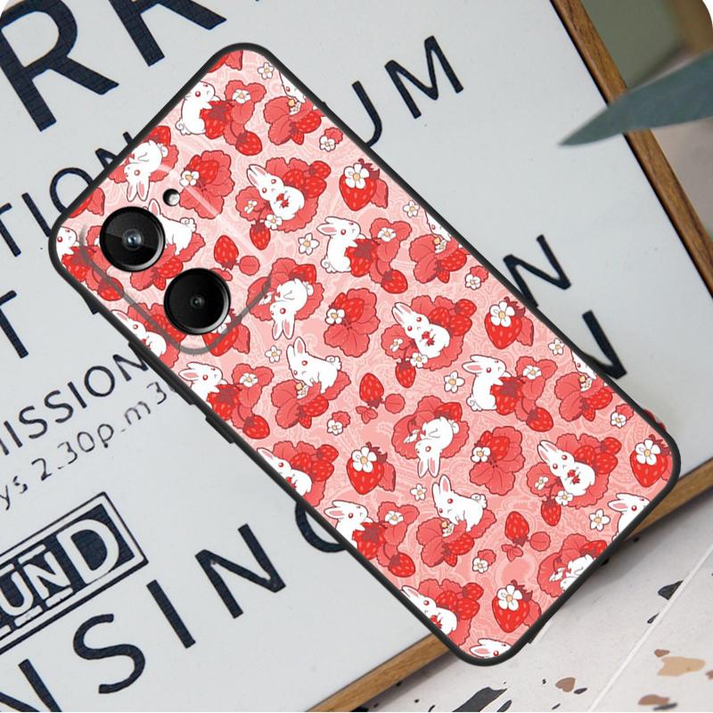 Cute Strawberry For Realme C67 C55 C53 C51 C35 C33 C31 C30 C25s C21Y GT Neo 6 GT5 9 10 11 12 Pro Plus Case