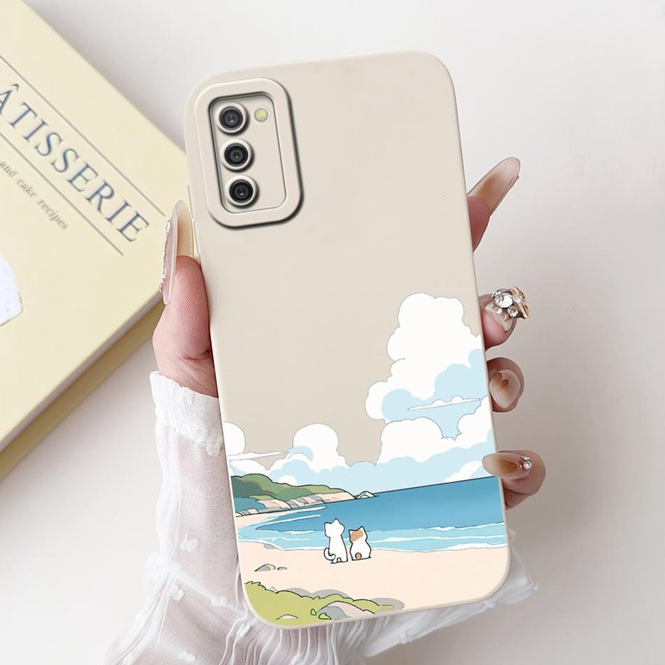 For Samsung Galaxy A03S A02S Cute Panda Rabbit Cartoon Soft Silicone Case For Samsung A02s A03s Camera Protective Phone Cases